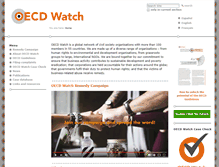Tablet Screenshot of oecdwatch.org